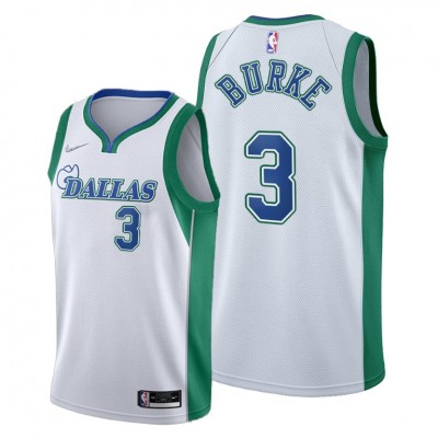 Dallas Mavericks #3 Trey Burke Men's 2021-22 City Edition White NBA Jersey Men's